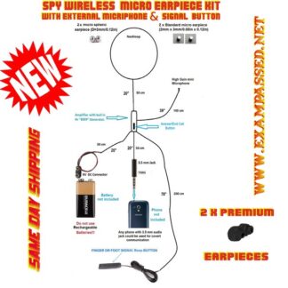 Premium Spy communication kit with External Microphone and SOS Button