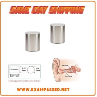 0.3" or 6 mm Invisible Cylindrical Earpiece kit with removal tool